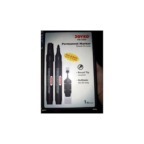 

Spidol Permanent Joyko PM34 FREE ISI Permanent Marker /Spidol Permanen