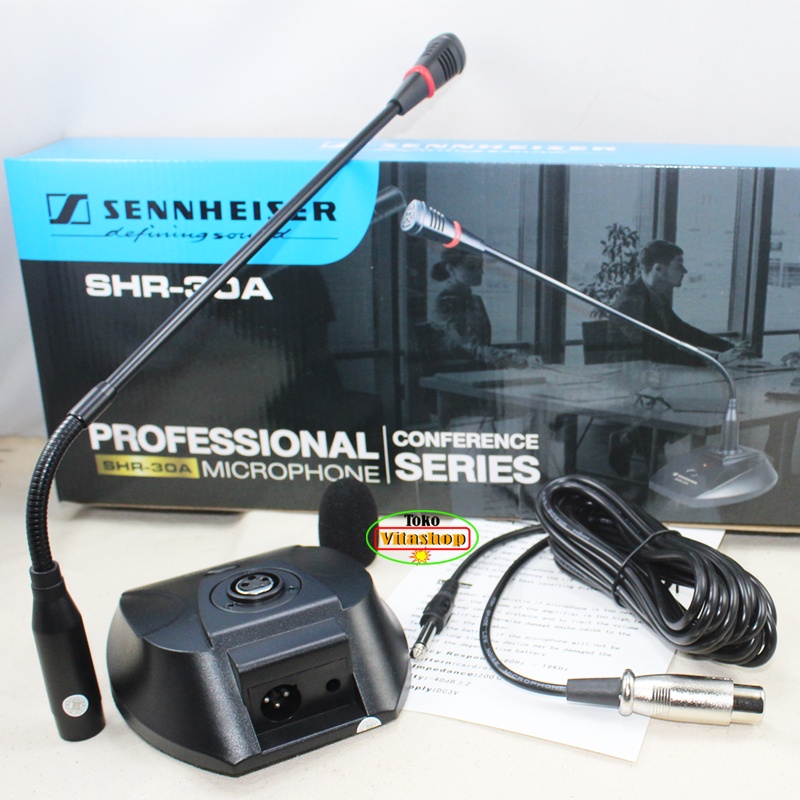 MIC MEJA SENNHEISER SHR-30A MICROPHONE PODIUM CONFERENT MIK CONDENSOR