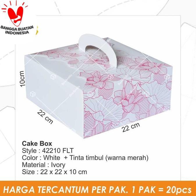 

Buruan Beli] Tc - 42210 Flt | Cake Box/ Multipurpose Box / Kotak / Box/ Gable Box