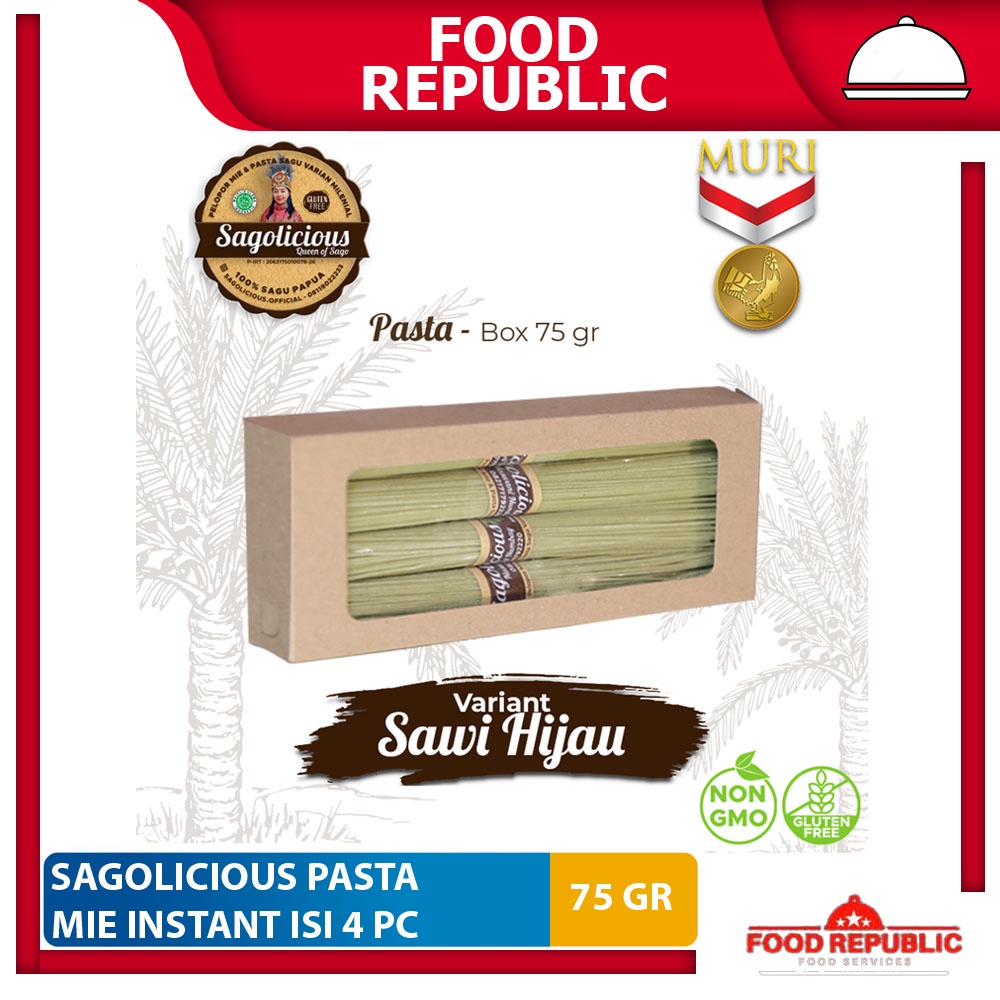 Sagolicious Mie Instan Pasta Sagu Sehat Gluten Free Low GI Halal Enak