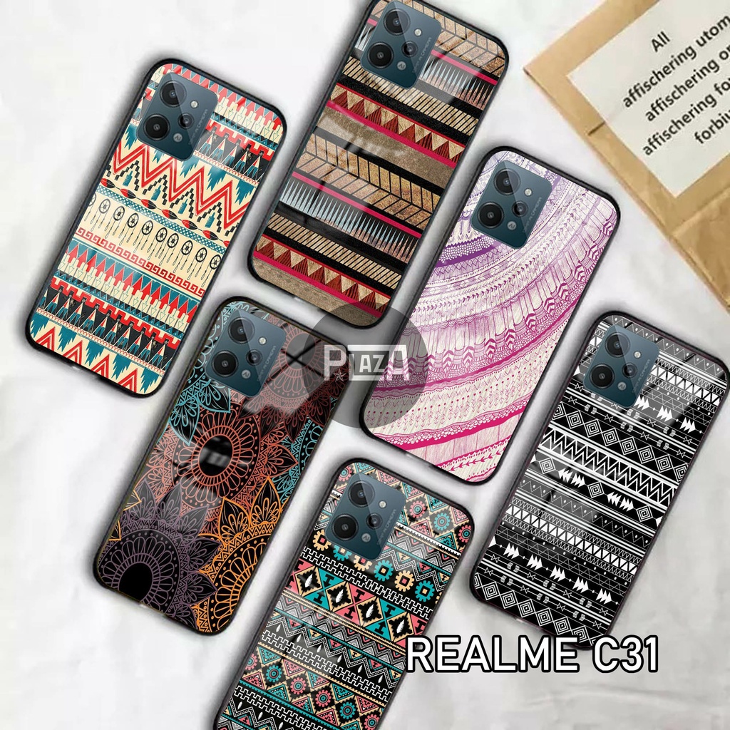 Softcase Glass Kaca [K55] REALME C31 Terbaru Casing Handphone-Pelindung Handphone