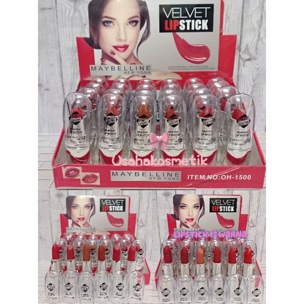 6PCS LIPSTIK MAYBELLINE MATTE ZG 0022/ OH 1500 BEST SELLER