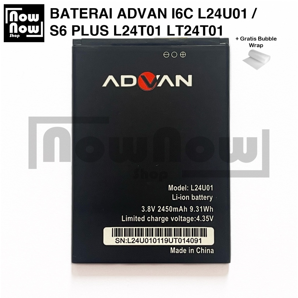 Baterai Advan i6C L24U01 - S6 Plus L24T01 LT24T01 5502 5503 Batre Batere Battery HP HandPhone Original