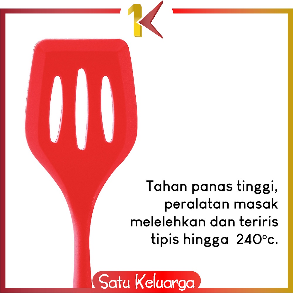 SK-C275 Sutil Silikon Set 5IN1 Silicone Kitchen Utensils Set / Peralatan Dapur Spatula Set Silikon Tahan Panas / Perlengkapan Masak-2