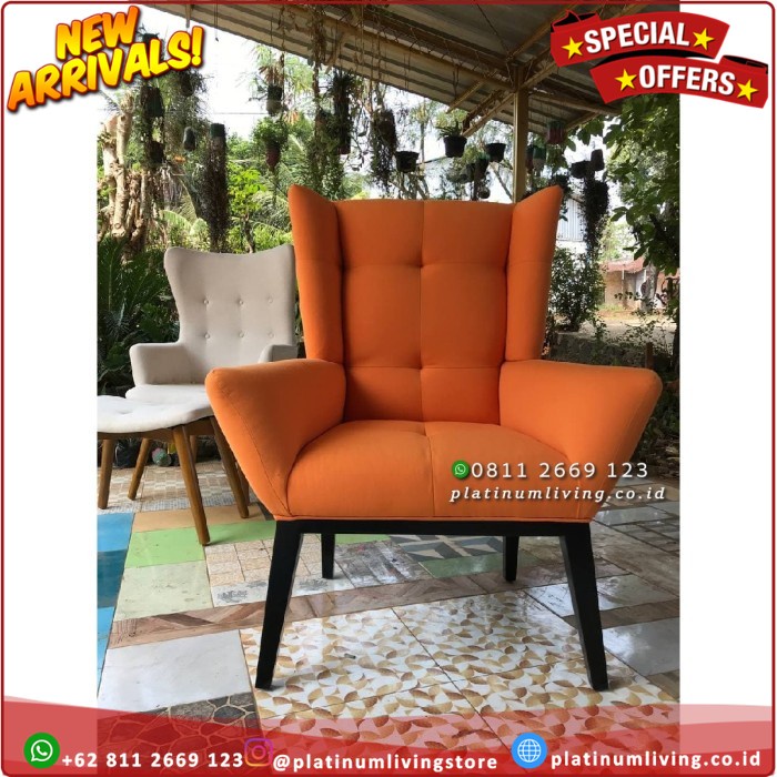 Kursi Sofa Santai Single, Sofa Santai Modern Minimalis, Kursi Malas Platinumliving Furniture Indones