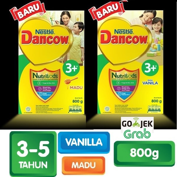 

NESTLE DANCOW 3+ (3-5 TAHUN) NUTRITODS MADU / VANILA 800gr/TERMURAH