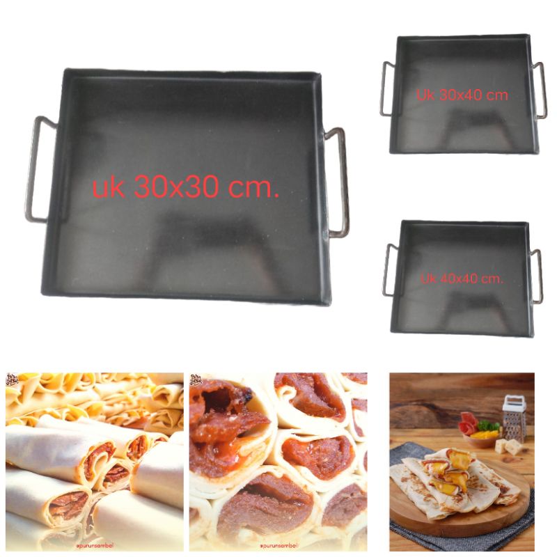 Wajan Penggorengan Kebab / Wajan Burger / Wajan Rotti Bakar