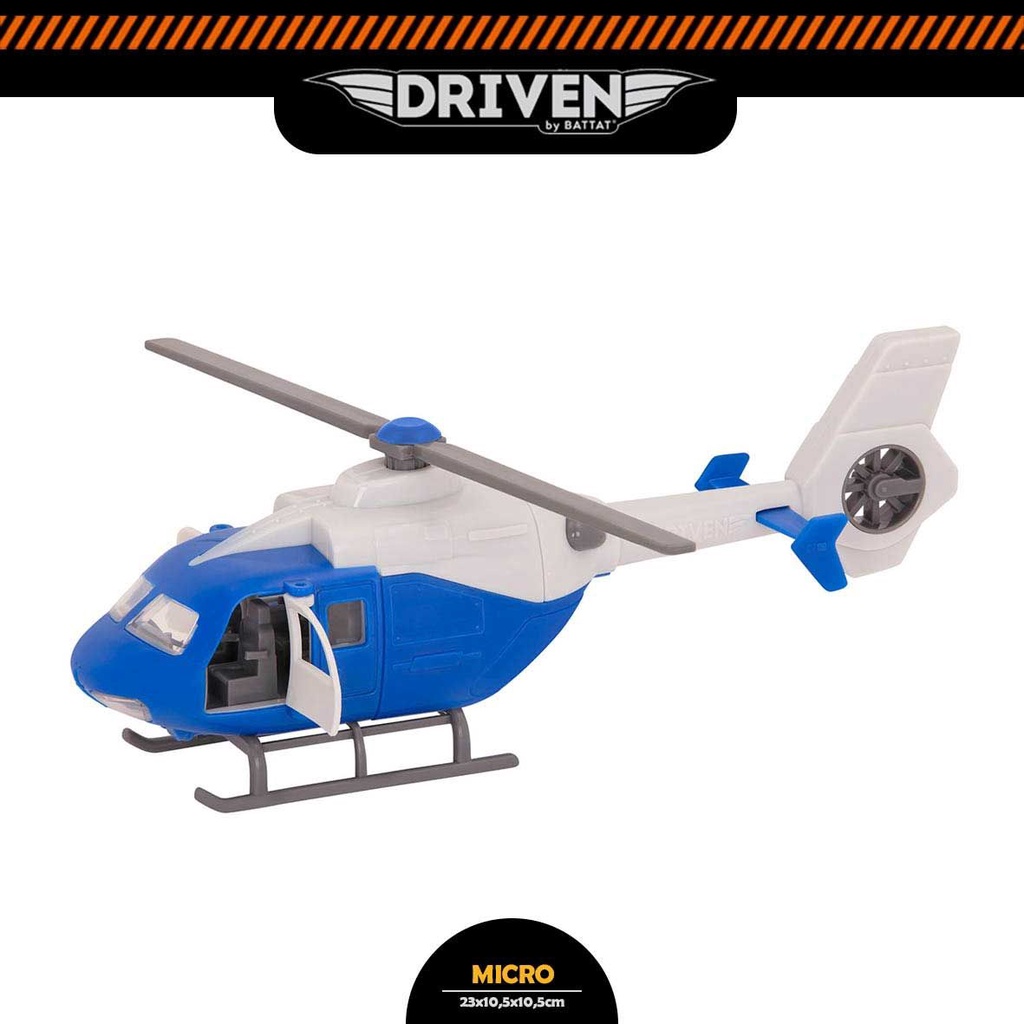 DRIVEN BY BATTAT Micro Series Micro Helicopter Mainan Anak  Diecast