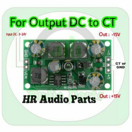 Modul Konverter DC to DC or CT Step Up or Down Converter DC 3~24V to DC / CT 15V