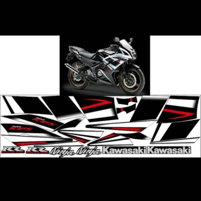 Striping ninja rr 2015 putih hitam