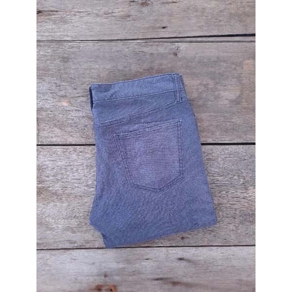 uniqlo tartan skinny jeans size fit 32 second preloved