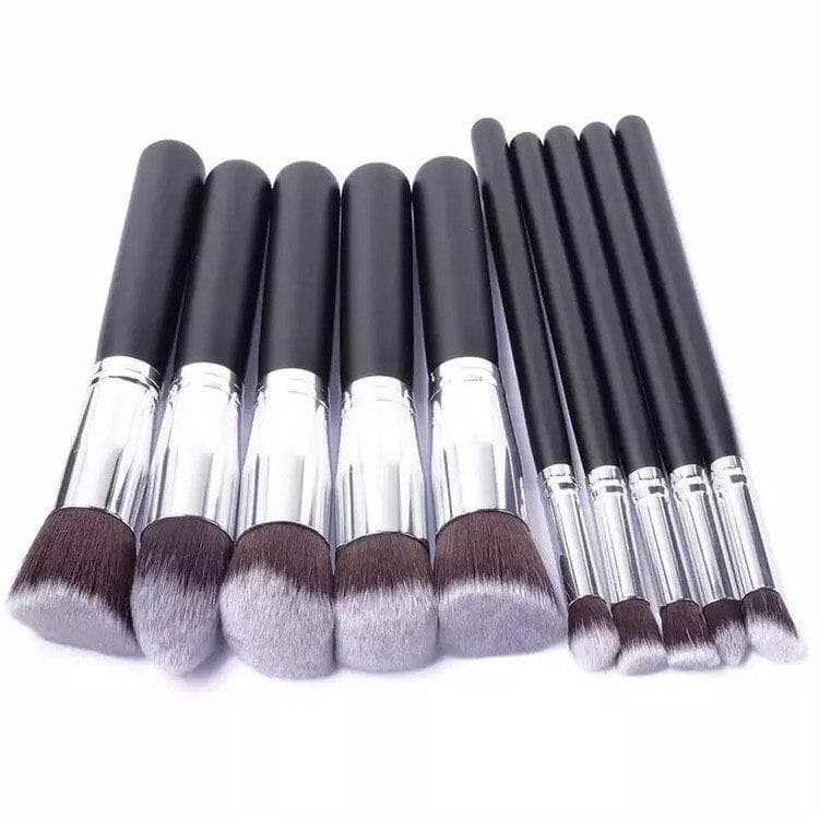 Kuas Makeup Brush Set Kuas Make Up Kosmetik Wajah Mata 10 PCS - Make Up Set / Kuas Contour isi10