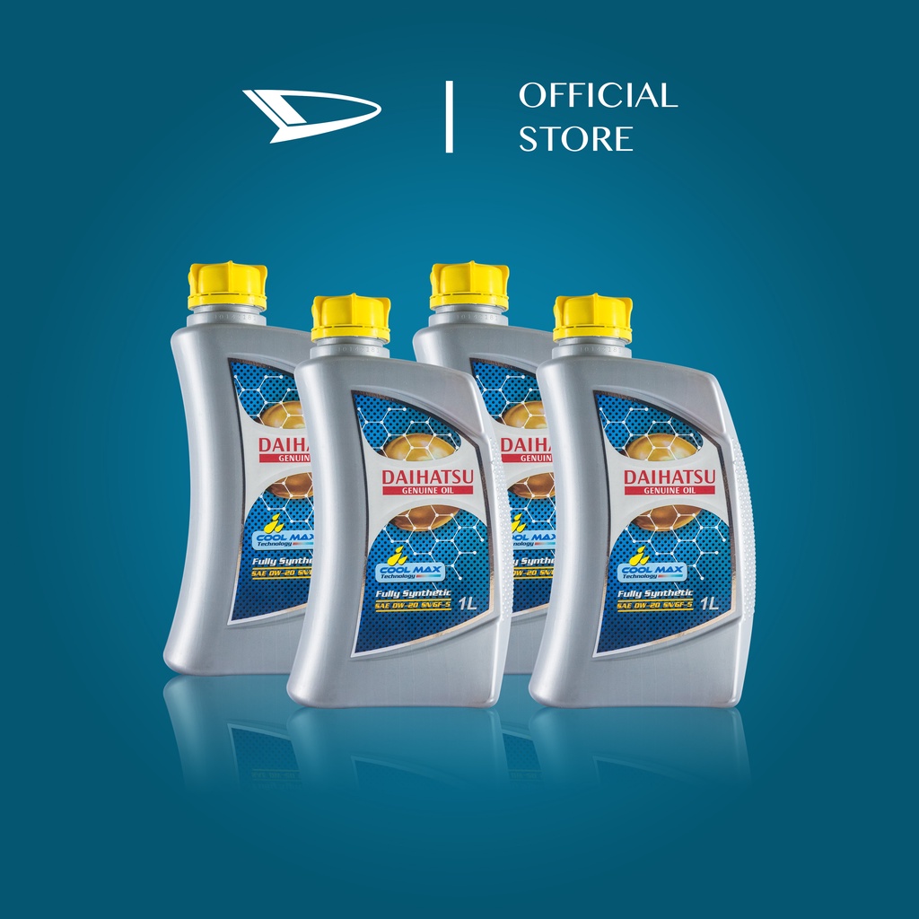 Daihatsu Genuine Oil 0W-20 API SN-GF-5 Fully Synthetic Oli Mobil 4L