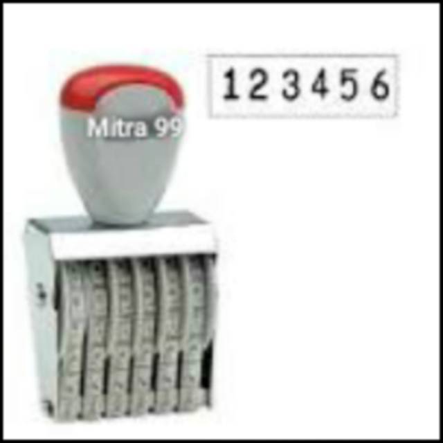 

Stempel putar angka 3 mm ,6 digit .