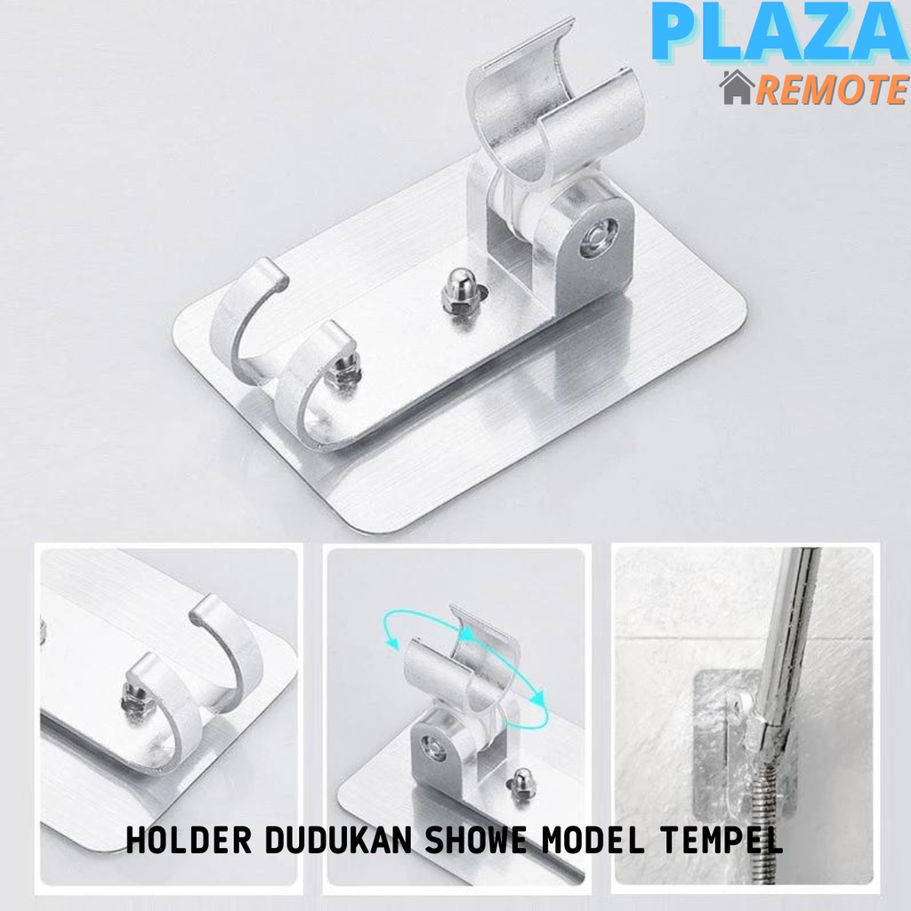 HOLDER BRAKET SHOWER MODEL TEMPEL STAINLESS ANTI KARAT