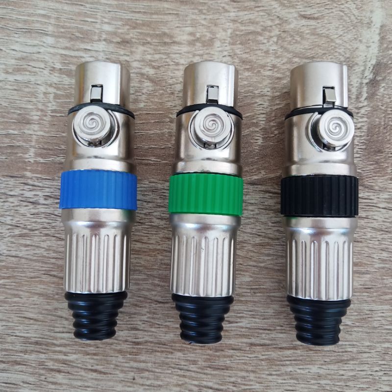 Soket Mic Canon 3pin Female Benji / Konektor Mic/ Mic Plug Female/ Soket Canon 3 Lubang Canon 055