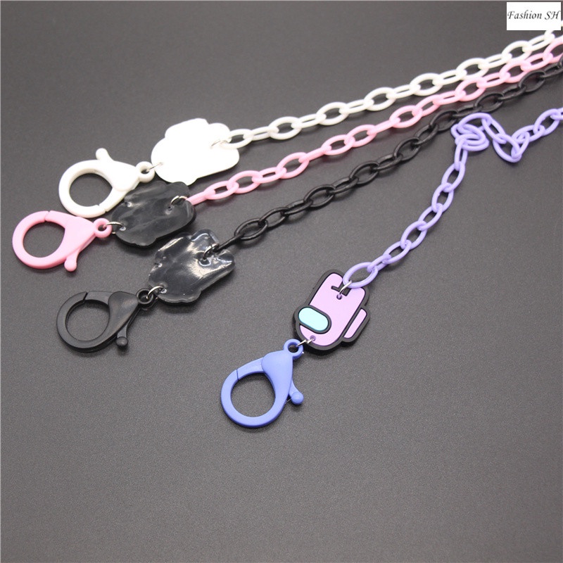 [Amongus ] Acrylic Mask Chain Mask Anti-lost Lanyard necklace M60063