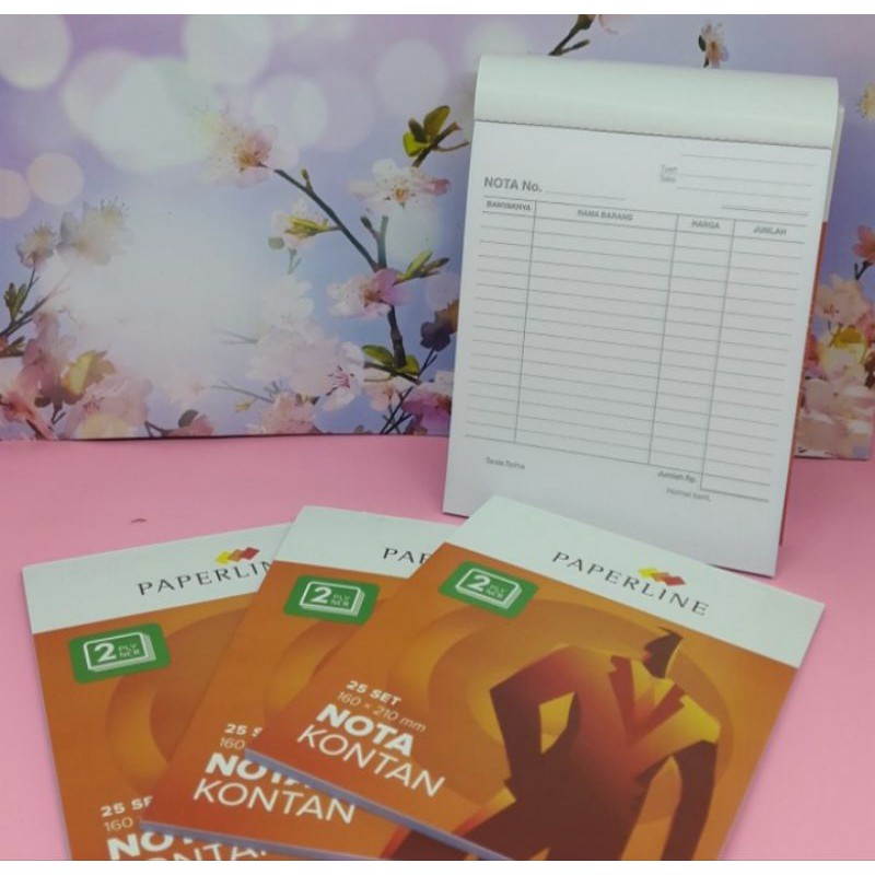 

Buku Nota kontan PAPERLINE 2 PLY Kecil/ 25 set
