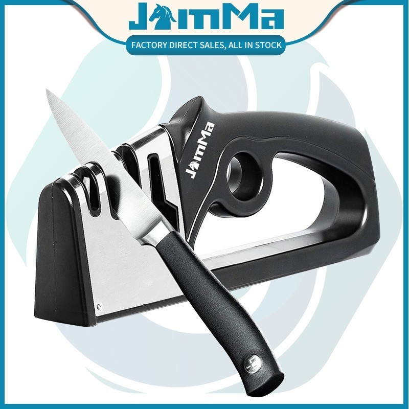 Pengasah Pisau - Pengasah Pisau Dan Gunting Dapur 4-tahap Untuk Mengembalikan Pisau Atau Pisau Gunting Dengan Aman, Mudah Digunakan Untuk Semua Pisau Rumah Tangga Berukuran