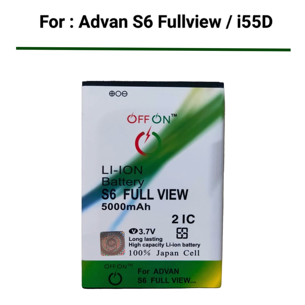 Baterai For Advan S6 Fullview i55D S6 Full View Battery Double Power