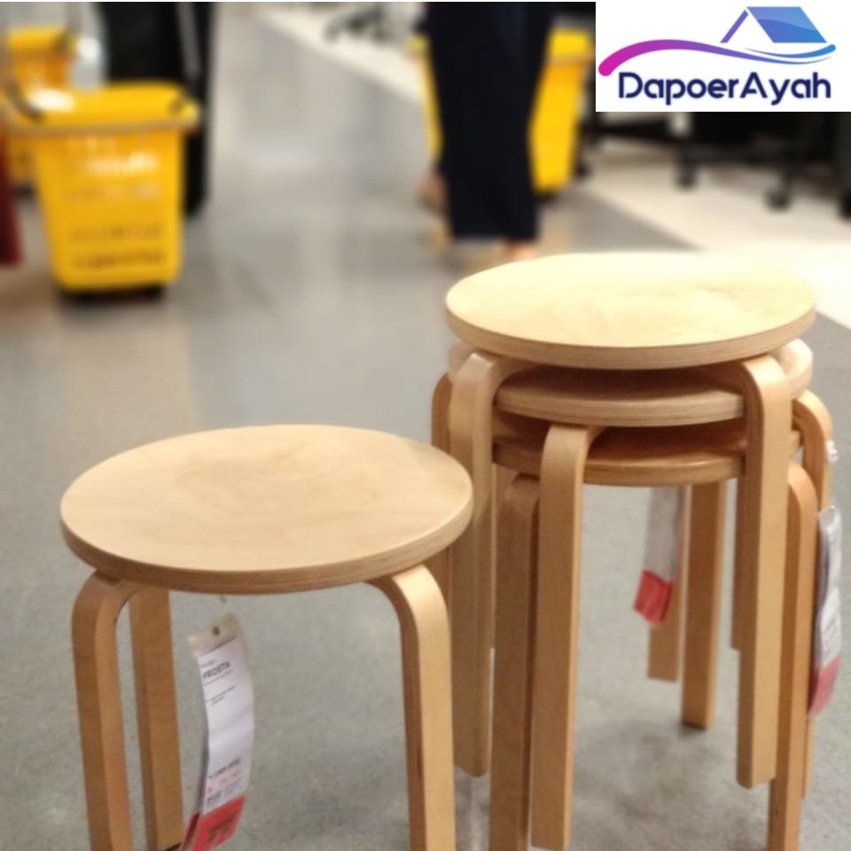 FROSTA Bangku Kayu Stool
