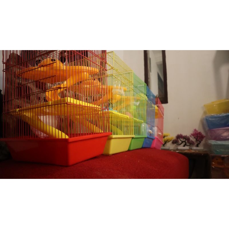 Kandang Hamster  Fullset 3 Tingkat