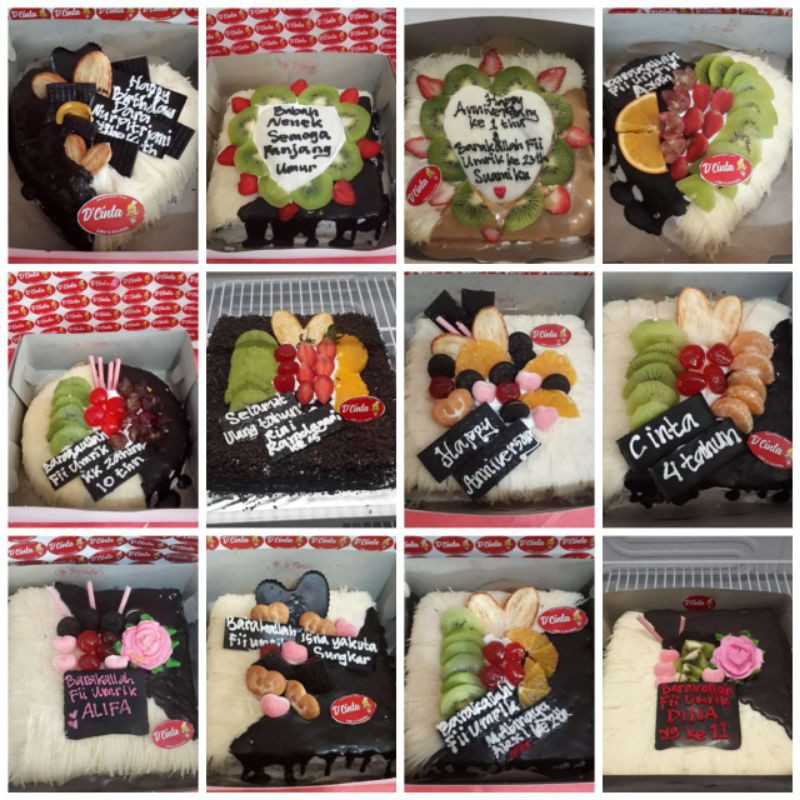 

Brownies Full Keju dan buah melimpah