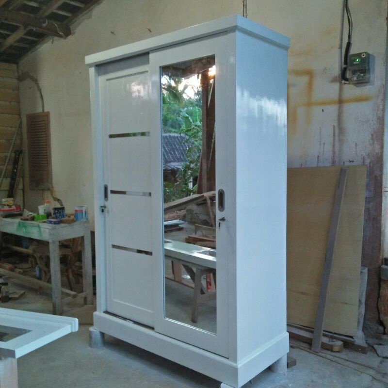 lemari sliding 2 pintu