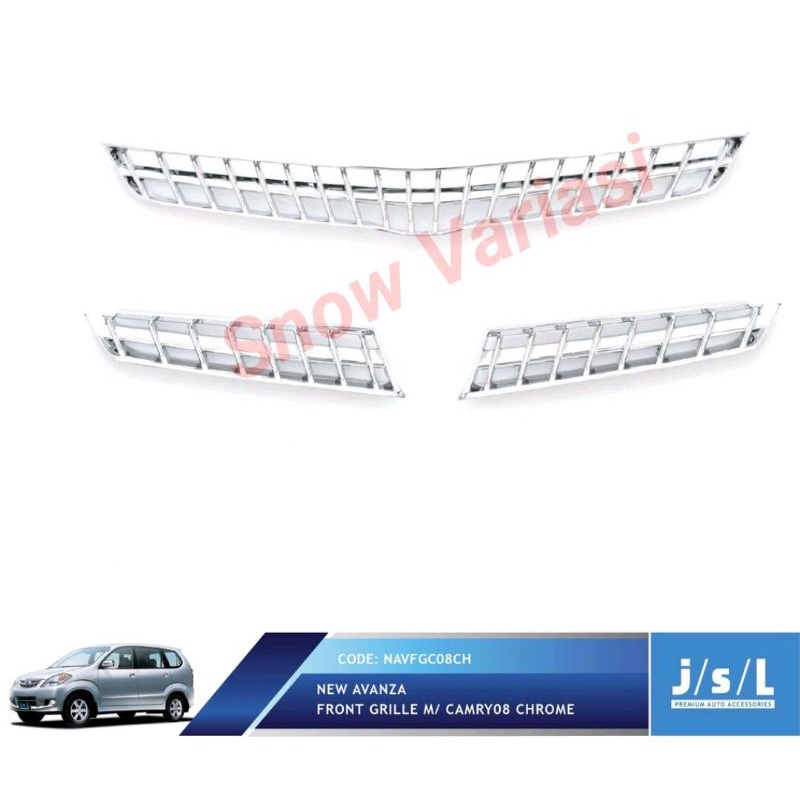 JSL Grill Depan New Avanza Front Grille Camry Chrome