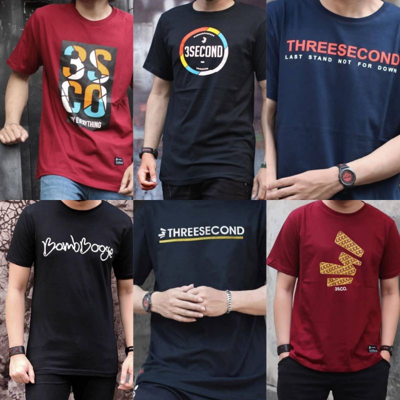 6 Baju-Paket Usaha T-shirt Pria-Kaos Distro Berkualitas Bandung Unisex
