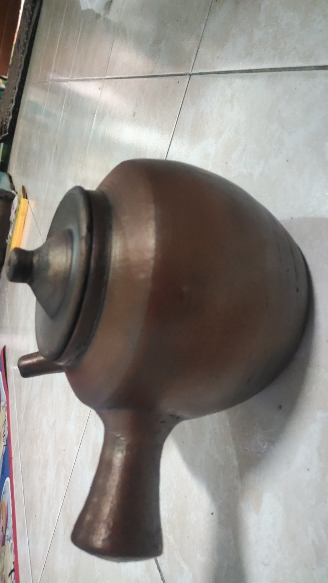 Teko Jamu Besar Panci Jamu Gerabah Tanah Liat