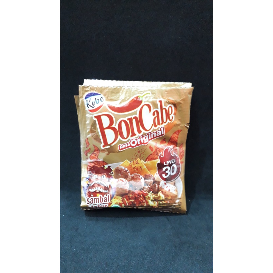 

KOBE BONCABE SAMBAL TABUR ORIGINAL LEVEL 30 ISI 6 SACHET x 4,5GR