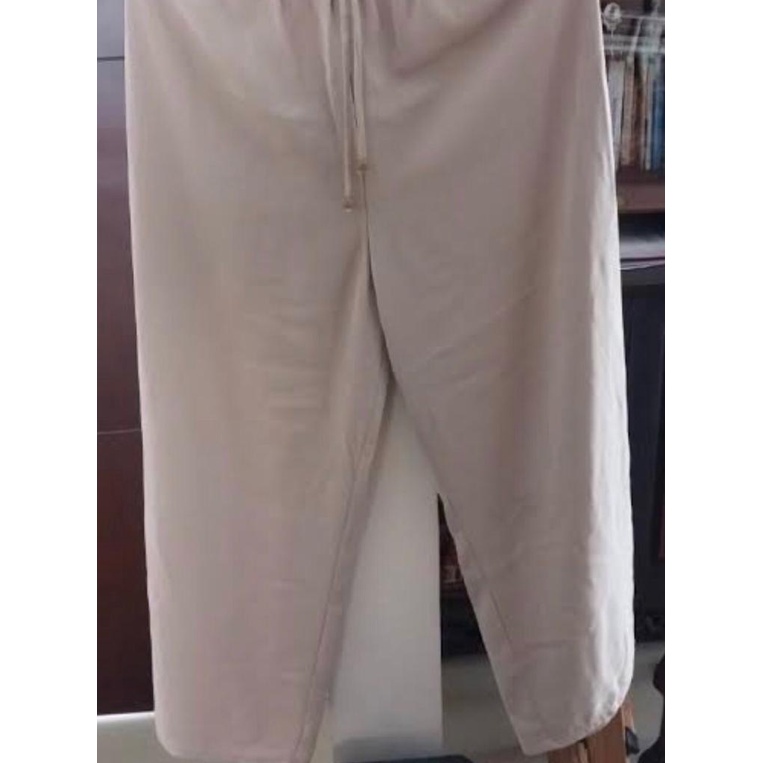 TERLARIS CELANA KULOT WOLFIS PREMIUM TALI PINGGANG | CELANA KEKIN | KULOT WOLFIS-BEIGE