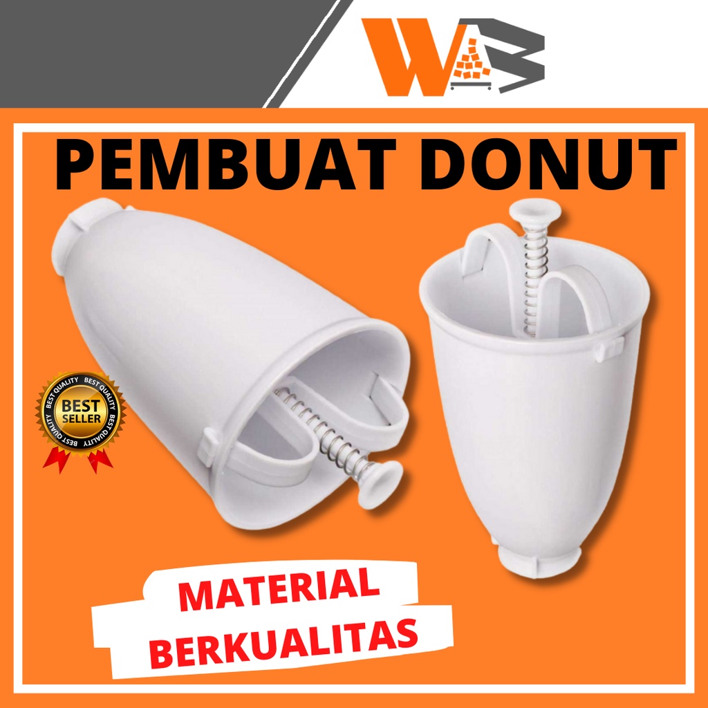 COD Cetakan Donat Bulat Cair Plastik Cetakan Kue Donut Maker Alat Cetak Donat D96