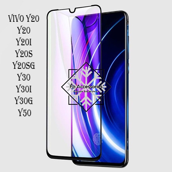 Tempered Glass 5D 9D Vivo y 20 y20 y20i y20s y20sg y30 y30i Y30G y50 i s g anti gores full screen