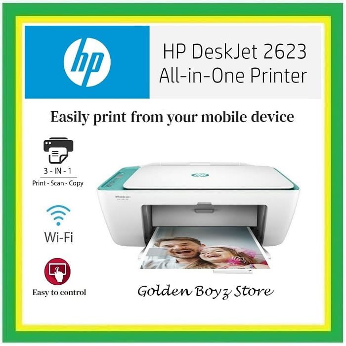 Jual HP DeskJet 2623/2622 Wireless All In One Printer WiFi Print Scan