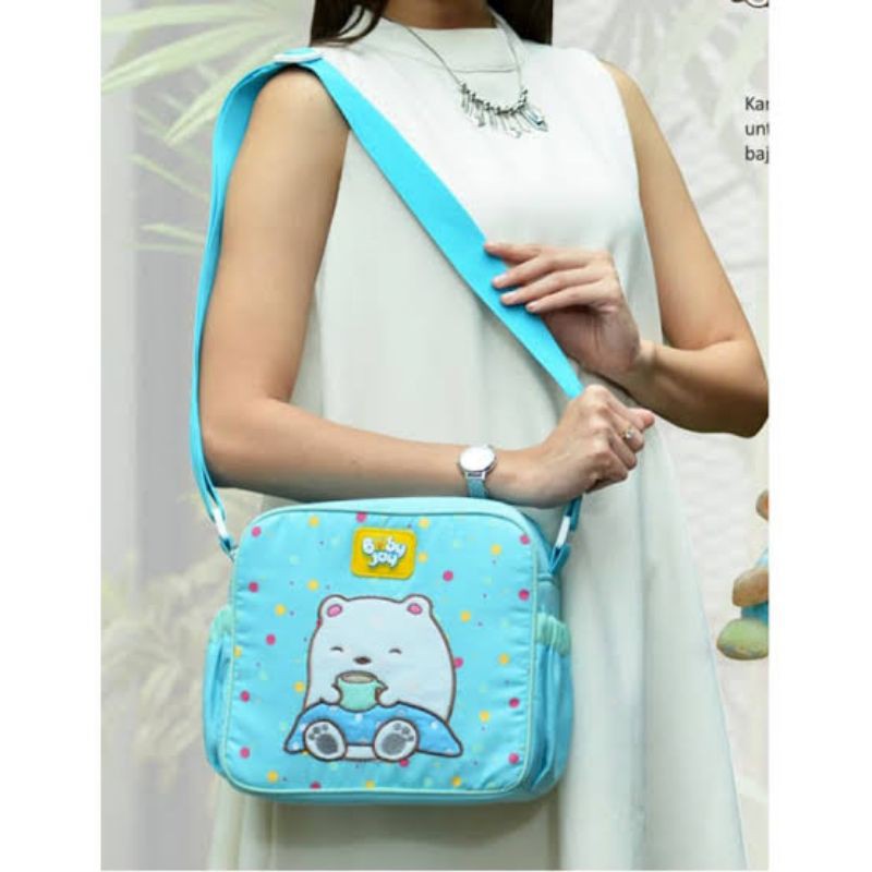 Baby Joy Tas Bayi Kecil Saku Kerut Polar Bear Series - BJT 1035