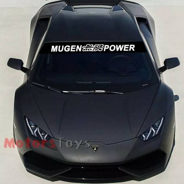 Stiker Kaca Mobil Mugen Power Asesoris Mobil Sedan Ertiga Datsun Sigra Calya Agya