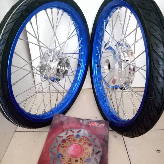 Paketan Velg Jari Jari Ring 17 Mio Komplit Plus Ban Luar Dalam Sepaket Velg Jari Jari Mio