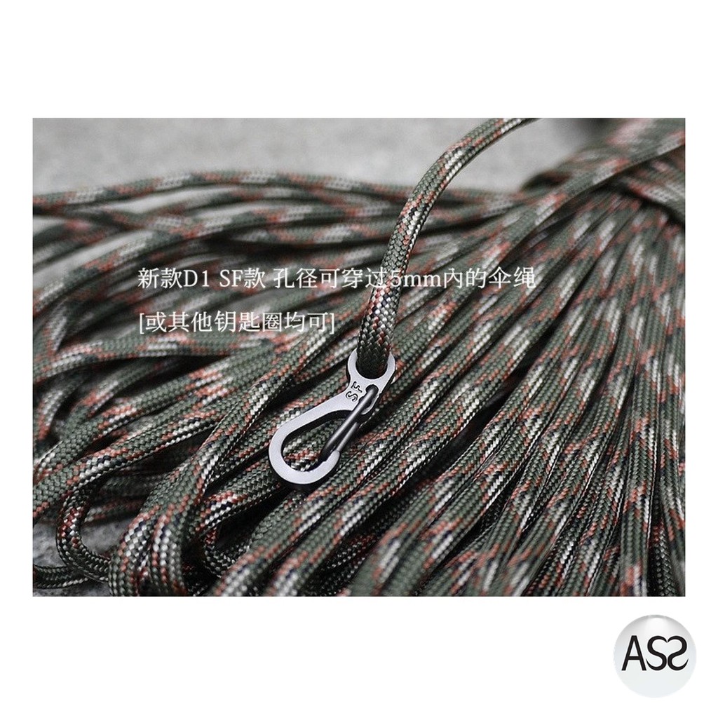 ASS Shop - Mini Spring Keychain Hanging Buckle Quickly Key Ring Carabiner / Alat Bantu Tali