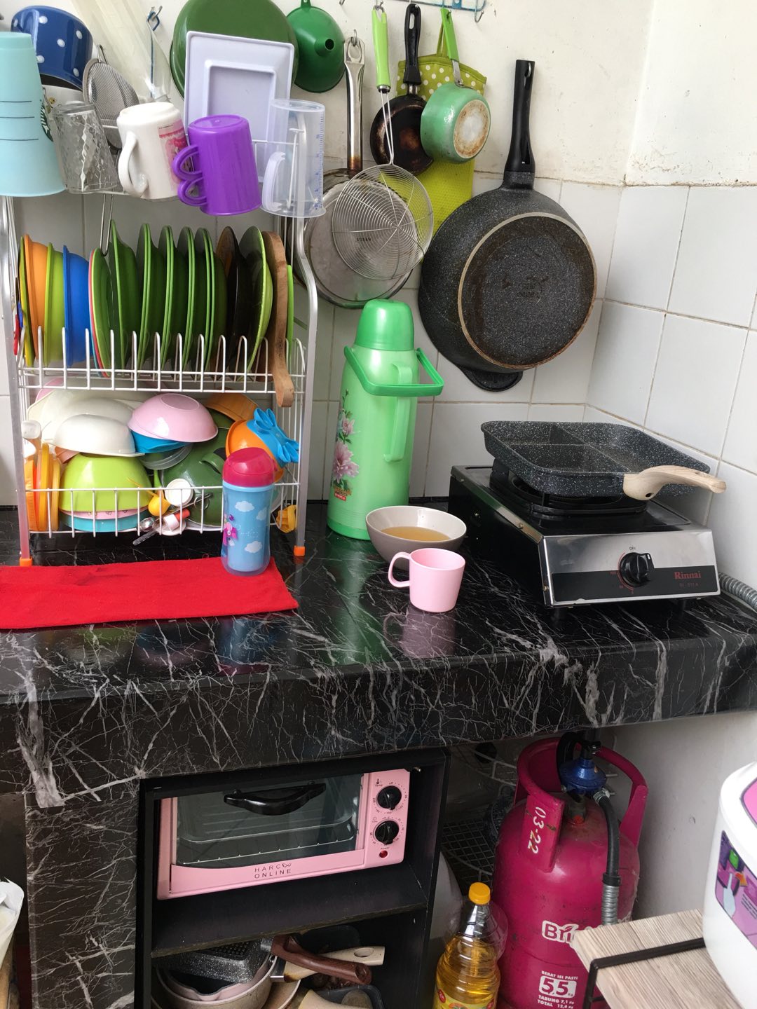  VIP WALLPAPER STICKER DINDING  DAPUR GLOSSY MOTIF  MARBEL 