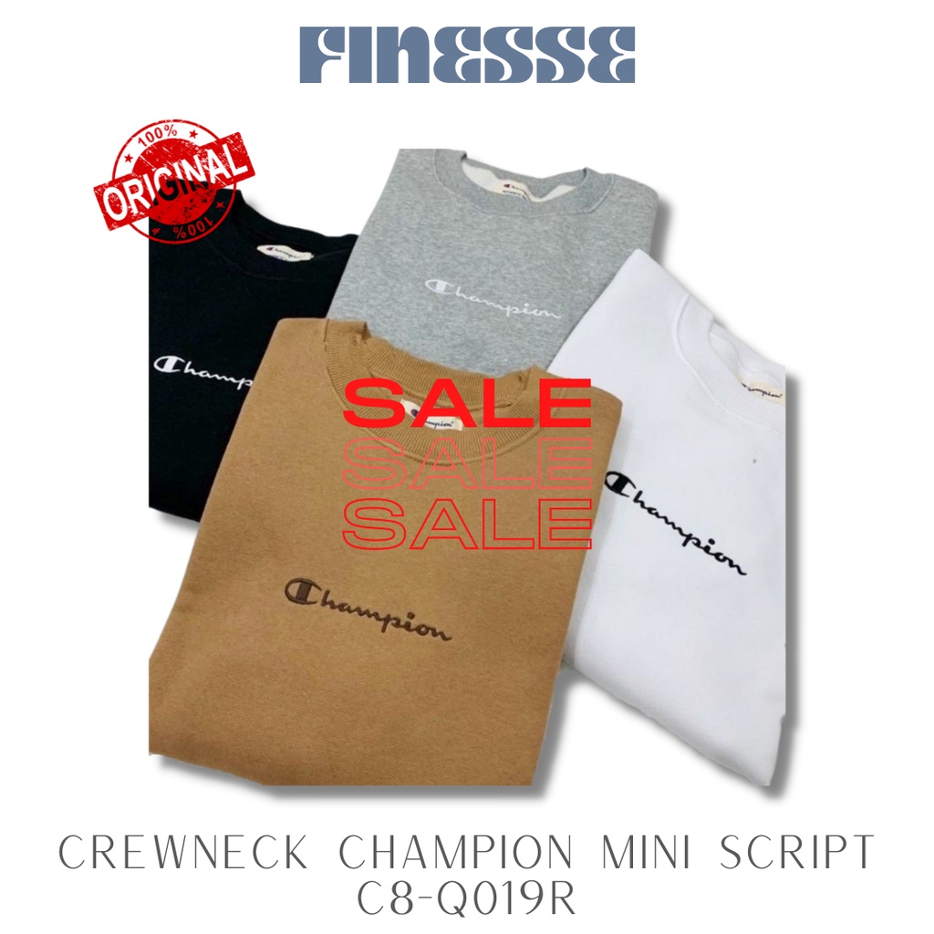 CREWNWCK CHAMPION MINI SCRIPT SCRIPT (C8-Q019R) -  100% AUTHENTIC ORIGINAL (TIDAK ORI UANG KEMBALI)