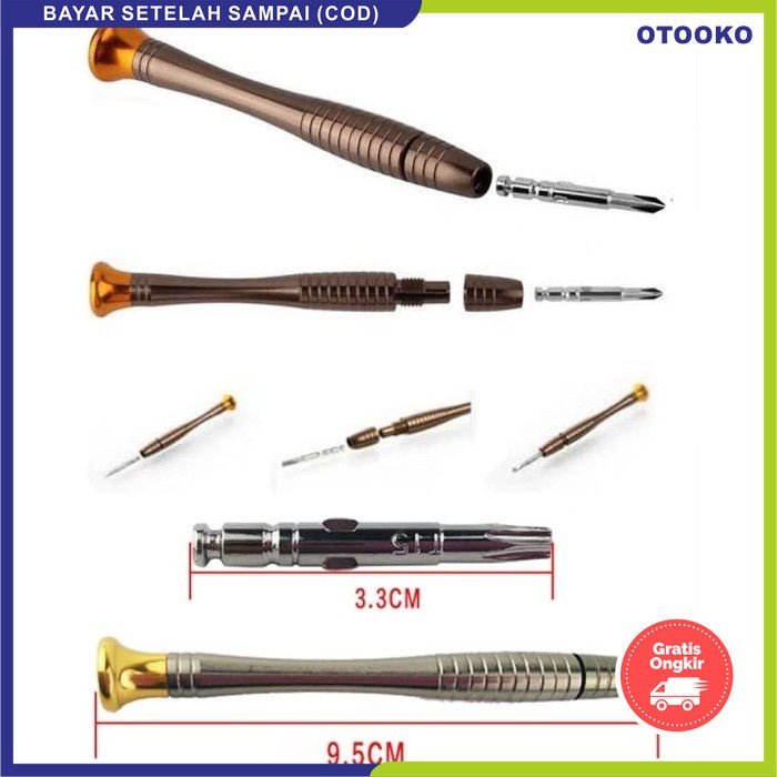 Obeng set hp reparasi handphone android laptop gadget Trox screw 25in1 segala jenih hp handphone