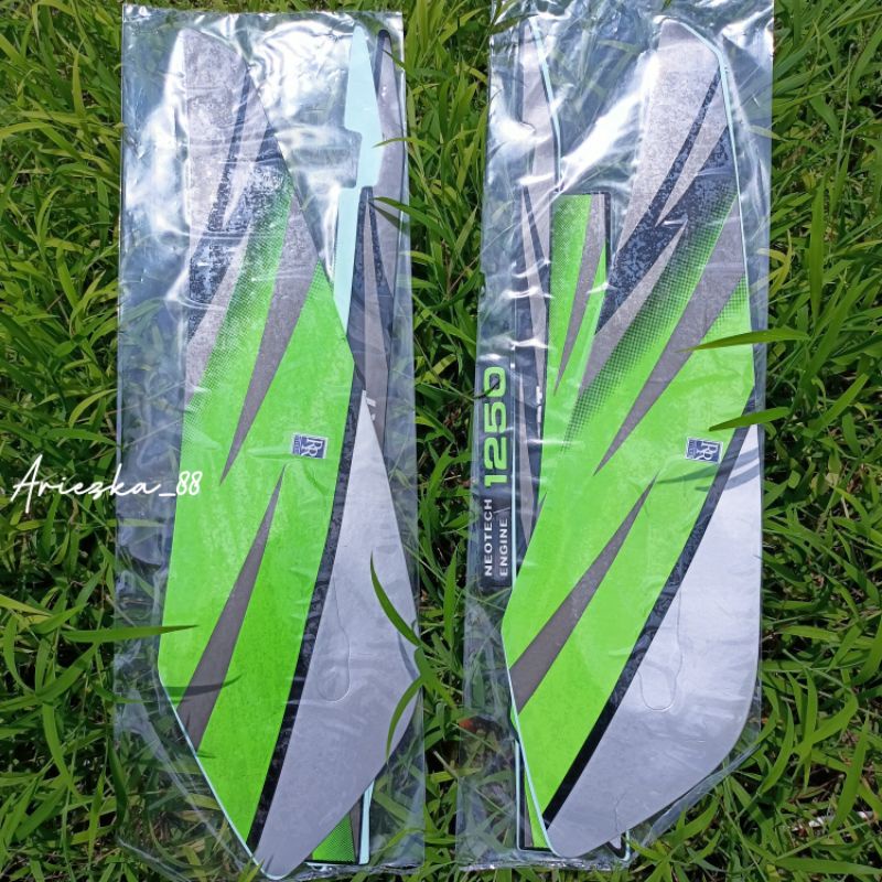 Striping gl max 1996 hijau silver  / stiker bodi motor gl max pro silver hijau