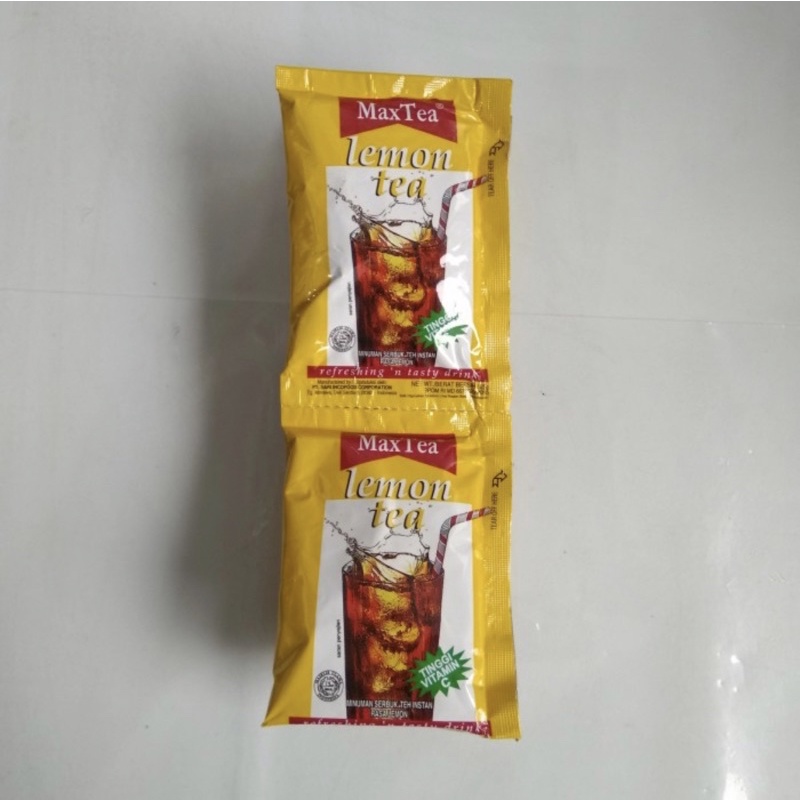 

Lemon Tea Renceng isi 10 Sachet renteng bubuk Maxtea / Max Tea