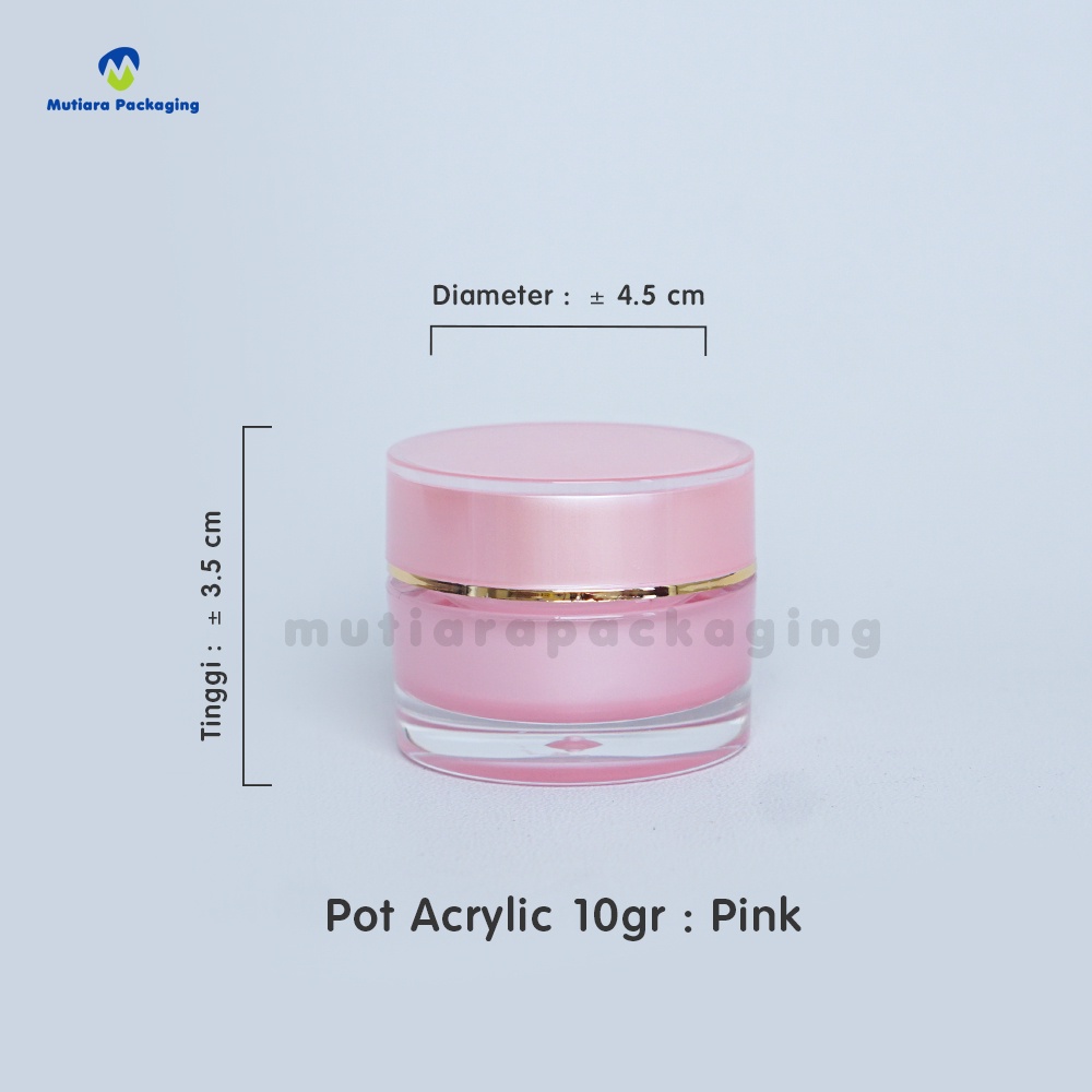 TERLARIS  POT ACRYLIC 10GR PINK / POT AKRILIK 10GR PINK / JAR 10GRAM