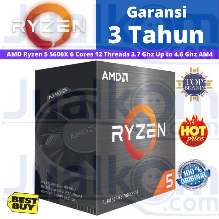 Processor Amd Ryzen 5 5600X Box 4.6Ghz