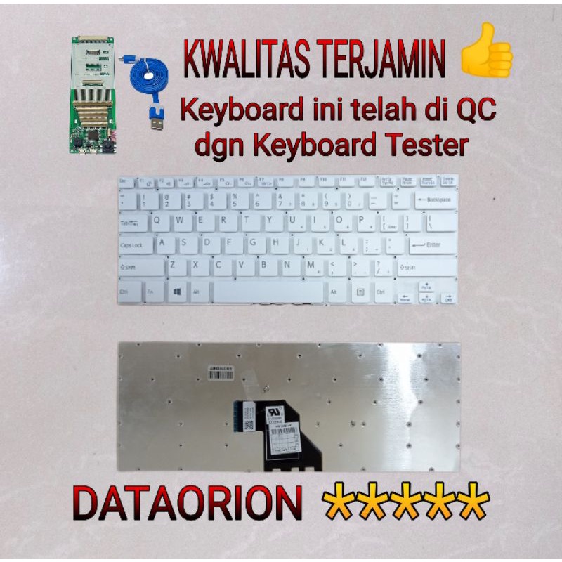 keyboard putih Sony vaio SVF142C1WW SVF14 SVF-14 putih