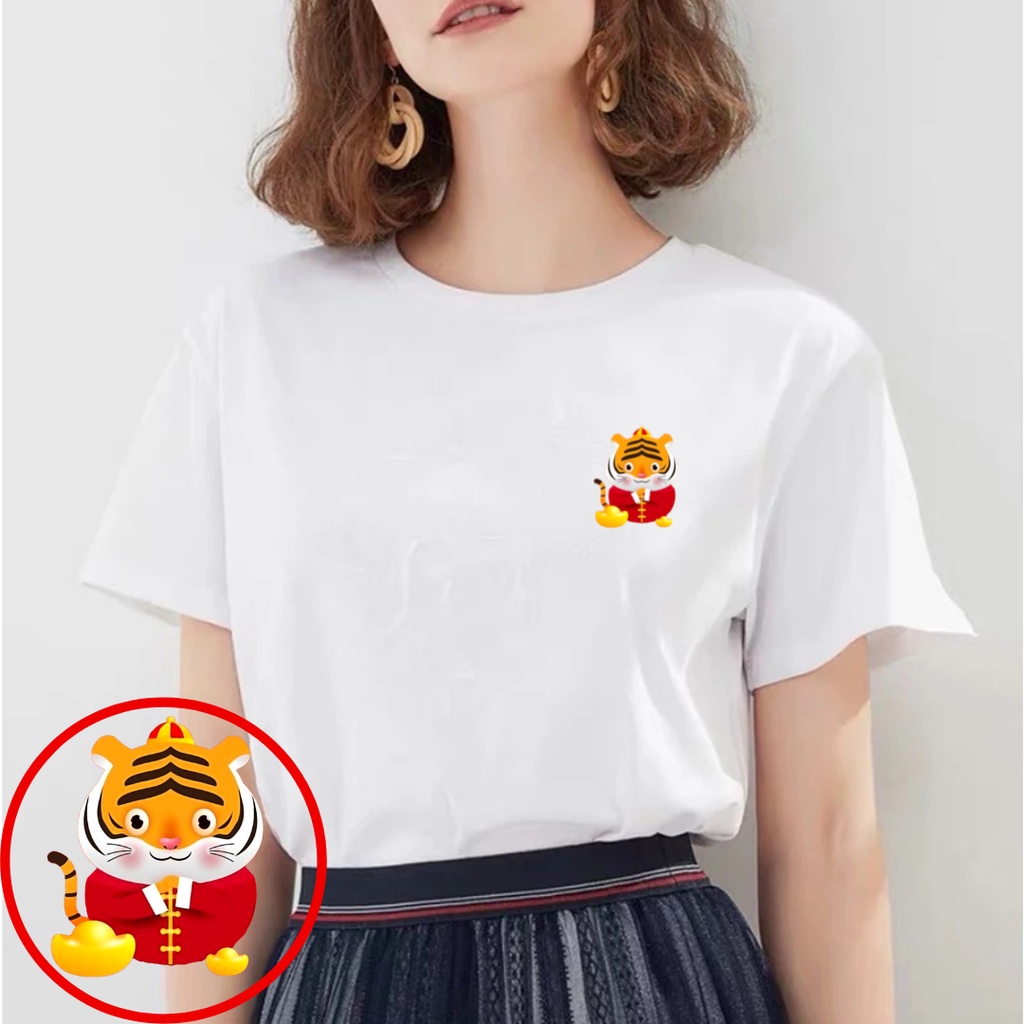 SPOTLIGHT_ID - BAJU KAOS WANITA IMLEK TIGER EMAS , T SHIRT WANITA IMLEK TIGER COMBED 30S , KAOS WANI