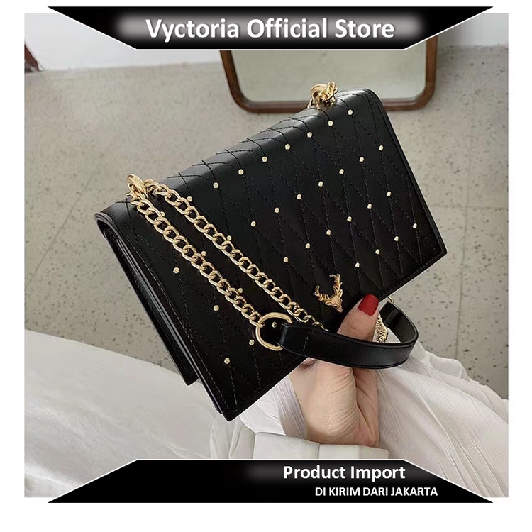 (COD) Vyctoria VOS125492 Tas Selempang Wanita Import Terbaru Promo BTH125492 LT1655 BQ2552 CR7027 125492 7027 1655 2552